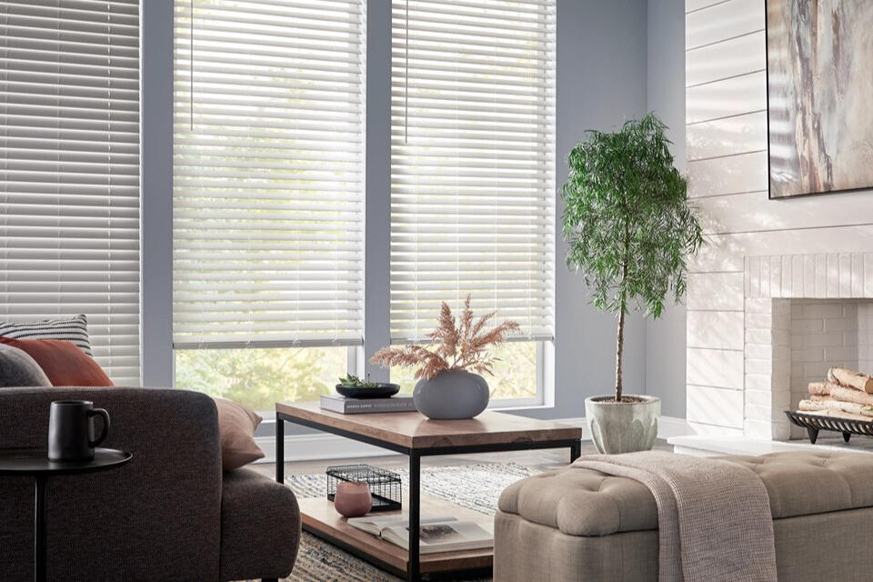 Alta Faux Wood Blinds — a wood-inspired look in an alternative material.